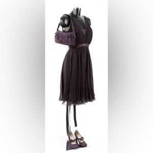 Ted Baker - UK 8/10 (Ted size 2, 3), US 4/6 - Dark Purple Formal dress